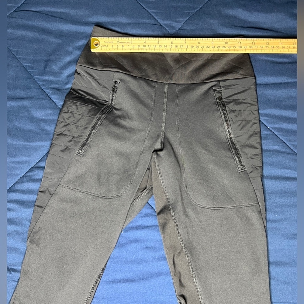 Athleta Black Hybrid Fleece Leggings - Picture 5 of 6